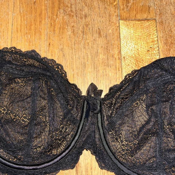 Adore Me Underwire Lace Bra's size 38DD New Black, Rose New With Tags - Picture 3 of 7